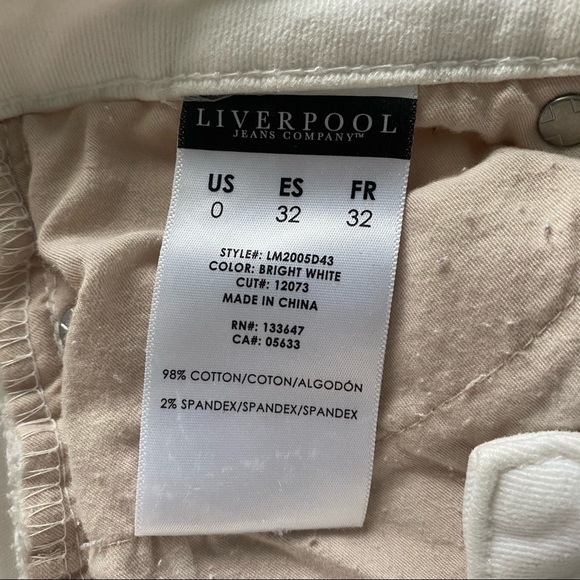 Liverpool Ankle Skinny Jeans White 0 - Picture 10 of 11